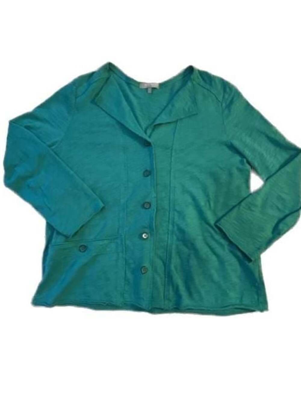 Habitat Clothes To Live In Teal Button Front Cardigan Size XS
